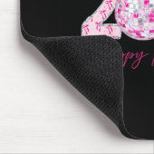 2026 Happy New Year Bow Patch Disco Ball Mousepad (Ecke)