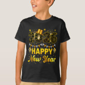 2026 Happy New Year Celebration Party Fire Work Me T-Shirt (Vorderseite)