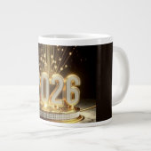 2026 Happy New Year Coffee Mug Jumbo-Tasse (Vorderseite Rechts)