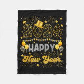 2026 Happy New Year Eve Celebration Firework Men W Fleecedecke (Vorderseite)