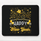 2026 Happy New Year Eve Celebration Firework Men W Mousepad (Vorne)