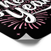 2026 Happy New Year Eve Party Firework Men Women K Poster (Ecke)