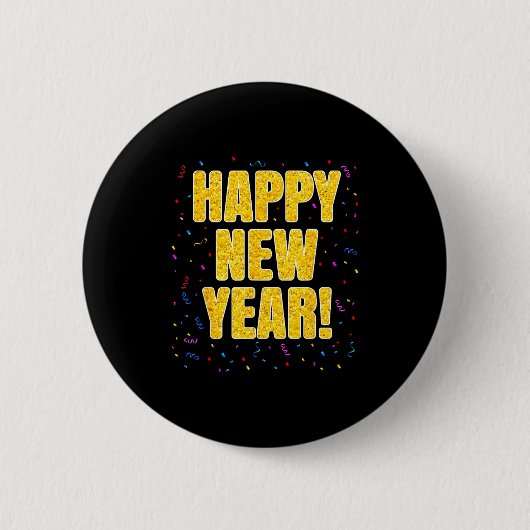 2026 Happy New Year Family Matching New Year Party Button (Vorderseite)