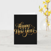 2026 Happy New Year Fireworks  Karte (Gelbe Blume)