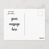 2026, Happy New Year ! Gold Glitzer Stars Postkarte (Rückseite)