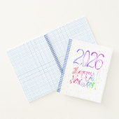 2026 happy new year handlettering Spiral Notebook Notizblock (Innenseite)