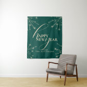 2026 Happy New Year Modern Festive Typography Wandteppich (Beispiel)