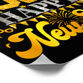 2026 Happy New Year Party Fireworks New Years Eve  Poster (Ecke)