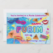 2026 Happy Purim Festival Einladung (Vorderseite)