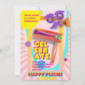 2026 Happy Purim Festival for All Ages Einladung (Vorderseite)