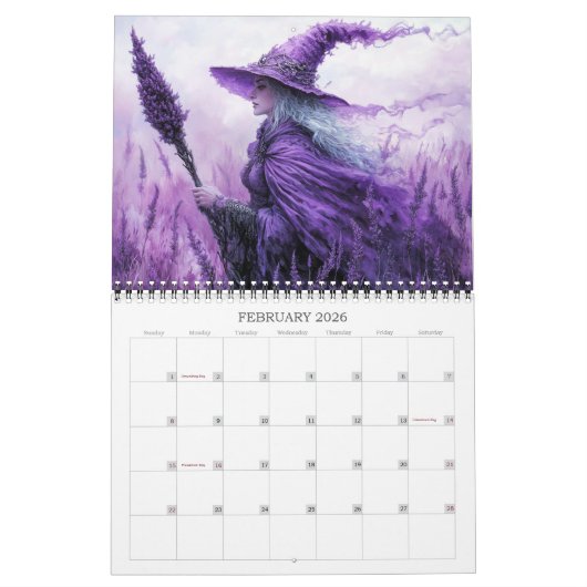 2026 Hexen Fantasy Art Kalender (Feb 2026)