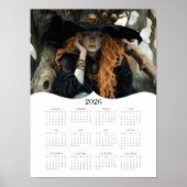 2026 Hexenvolljähriger Mauerkalender Poster (Vorne)