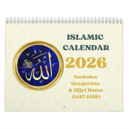 2026 Hijri-Kalender Islamische Kunst & wichtige Da Kalender