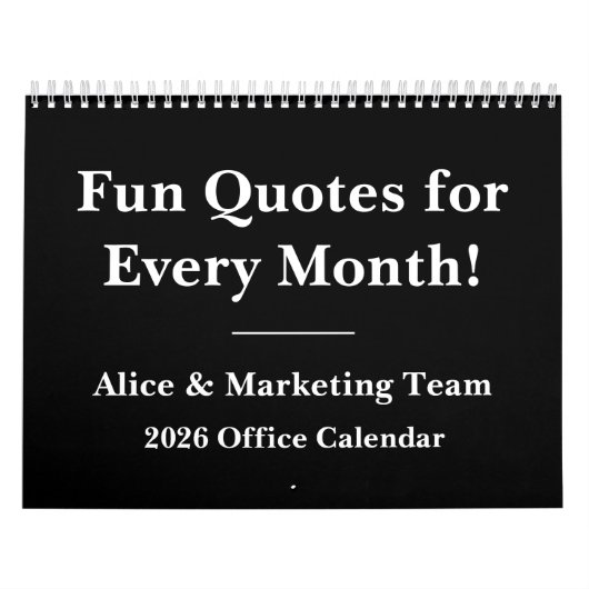 2026 Hilarious Office Wall Calendar Kalender (Titelbild)
