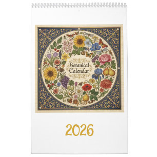 2026 Hoefnagel-Inspiriert botanisch Kalender