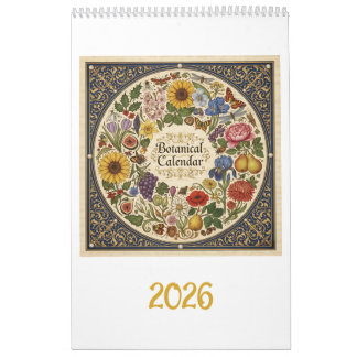 2026 Hoefnagel-Inspiriert botanisch Kalender