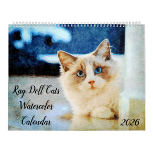 2026 Hübsche Rag Doll Katze Mam Liebhaber Besitzer Kalender