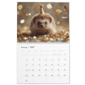 2026 Igel-Wandkalender | 12 Monate Kalender (Jan 2027)