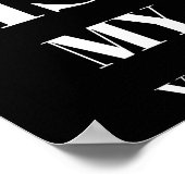 2026 Is My Year New Year Resolution Motivation Aff Poster (Ecke)