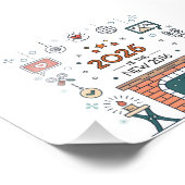 2026 Is The New 2016 Cozy Culture Vector Fotodruck (Ecke)