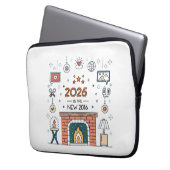 2026 Is The New 2016 Cozy Culture Vector Laptopschutzhülle (Vorderseite Links)