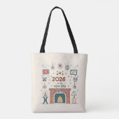 2026 Is The New 2016 Cozy Culture Vector Tasche (Rückseite)