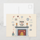 2026 Is The New 2016 Digital Culture Vector Postkarte (Vorne/Hinten)
