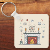 2026 Is The New 2016 Digital Culture Vector Schlüsselanhänger (Vorderseite)