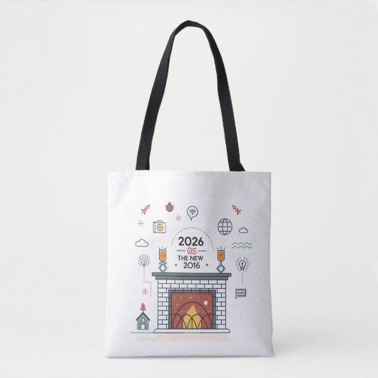 2026 Is The New 2016 Digital Culture Vector Tasche (Vorderseite)