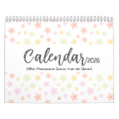 2026 Islamic Calendar with Quran Quotes Kalender (Titelbild)