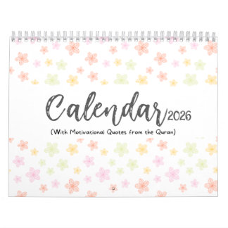 2026 Islamic Calendar with Quran Quotes (medium) Kalender