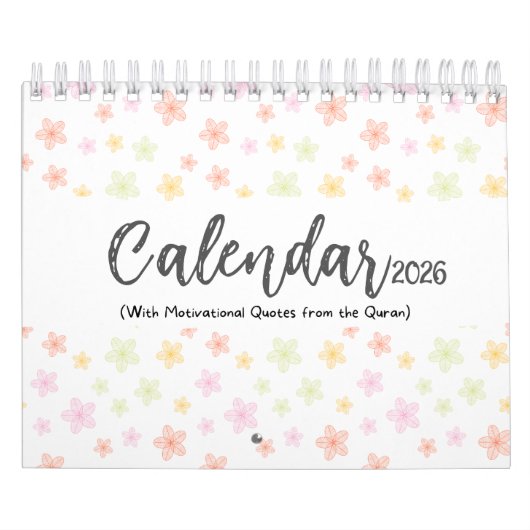 2026 Islamic Calendar with Quran Quotes (small) Kalender (Titelbild)