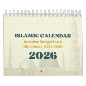 2026 Islamic Hijri Calendar | Gregorian + Hijri Kalender (Titelbild)