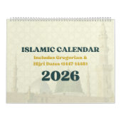 2026 Islamic Hijri Calendar | Gregorian + Hijri Kalender (Titelbild)