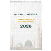 2026 Islamic Hijri Calendar | Gregorian + Hijri Kalender (Titelbild)