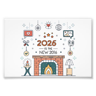 2026 Ist Das Neue 2016 Cozy Culture Vektor Fotodruck