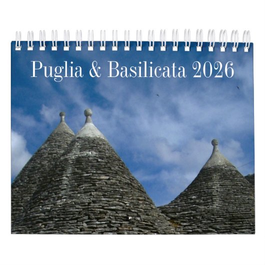 2026 Italy calendar - Puglia & Basilicata Kalender (Titelbild)
