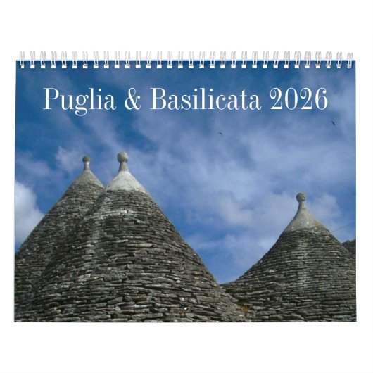 2026 Italy calendar - Puglia & Basilicata - Medium Kalender (Titelbild)