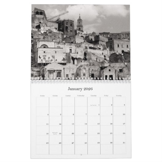 2026 Italy calendar - Puglia & Basilicata - Medium Kalender (Jan 2026)