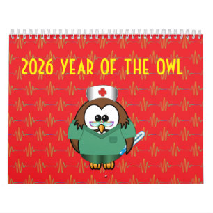 2026 Jahr des Eulenkalenders Kalender
