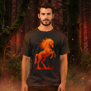 2026 Jahr des Feuerpferdes Chinesischer Zodiakus T-Shirt