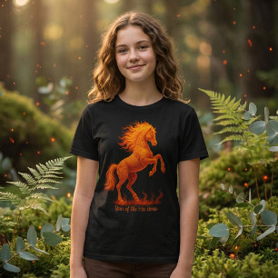 2026 Jahr des Feuerpferds Chinesischer Zodiakus T-Shirt