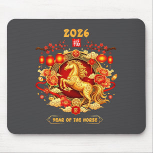 2026 Jahr des Pferdes Chinesische Sternzeichen Kun Mousepad