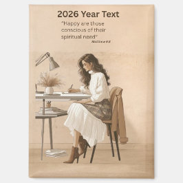 2026 Jahr Text Schriftzug Schreiben Magnet