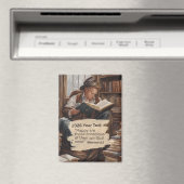 2026 Jahres Text Mann liest Magnet (In Situ (Geschirrspüler))