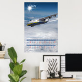 2026 Jahres-Wandkalender Poster (Heimbüro)
