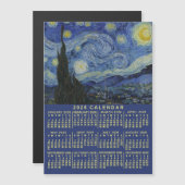2026 Jahreskalender Sternennacht oder Foto Magnet (Vorne/Hinten)
