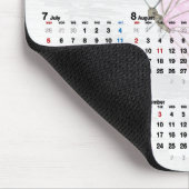 2026 Jahreskalender und rosa Schmetterling  Mousepad (Ecke)