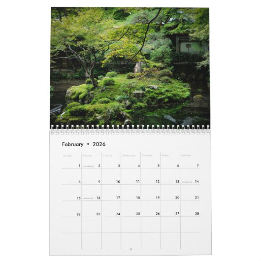 2026 Japan Botanical Landscape Calendar Kalender (Feb 2026)