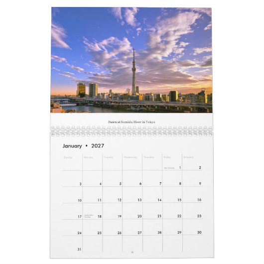 2026 Japan Kalender (Jan 2027)